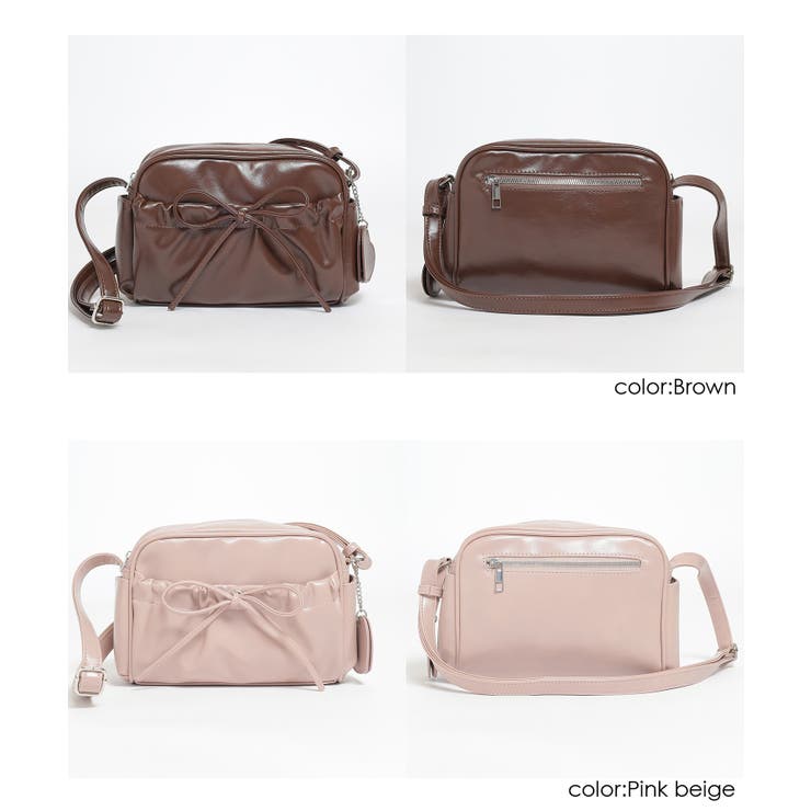 ショルダーバッグ ハートミラー付き リボン | Honeys | 詳細画像17 