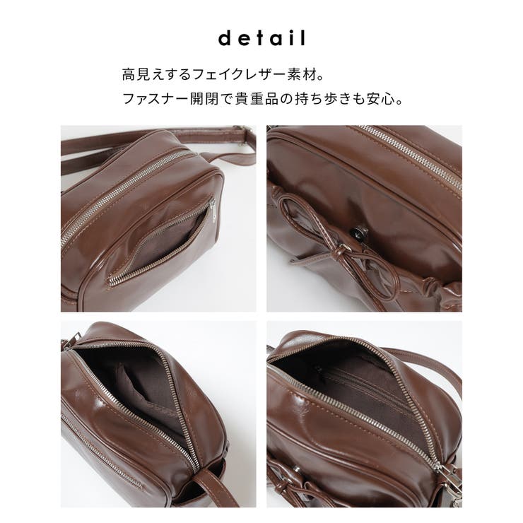 ショルダーバッグ ハートミラー付き リボン | Honeys | 詳細画像7 