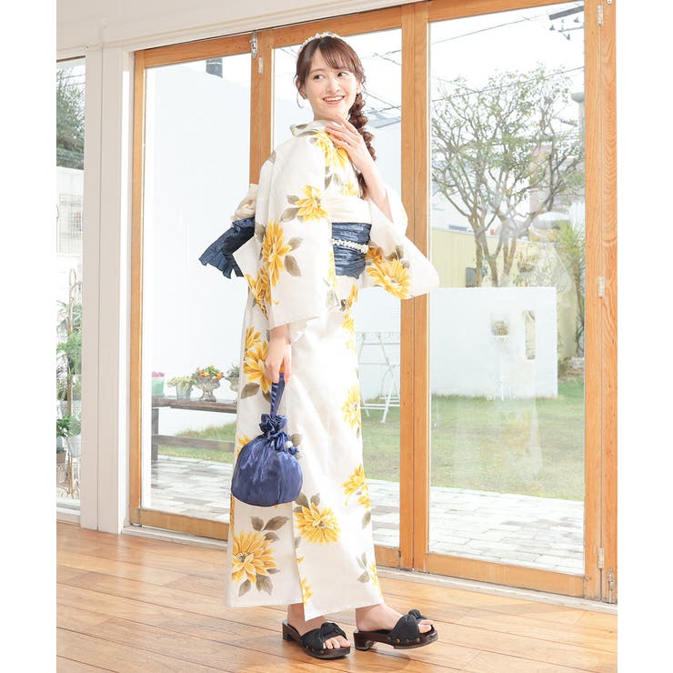 オフ×イエロー | 浴衣 ゆかた 2026浴衣 | Honeys