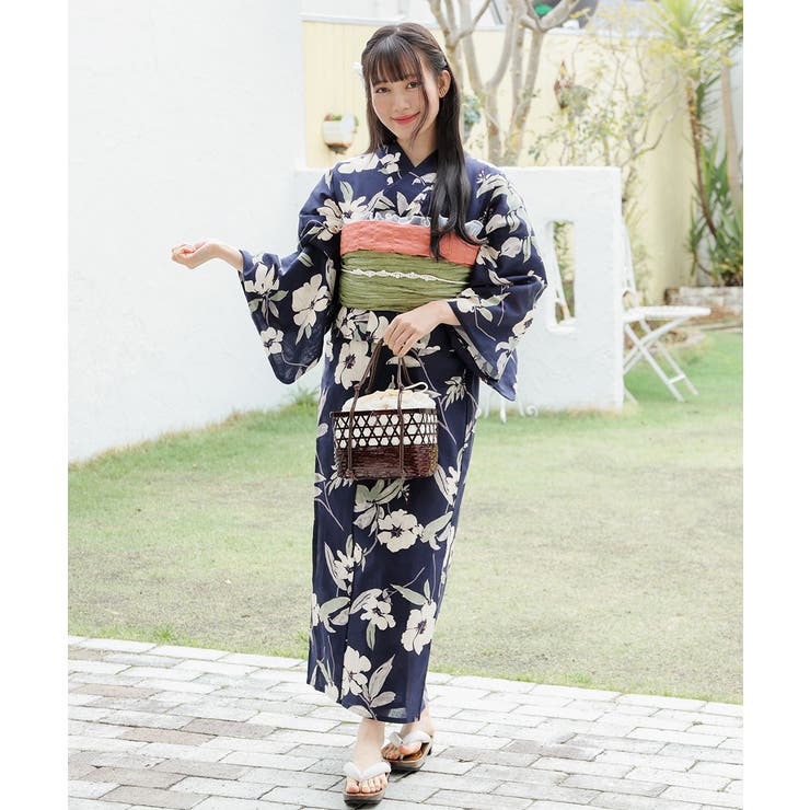 コン花柄 | 浴衣 ゆかた 2026浴衣 | Honeys