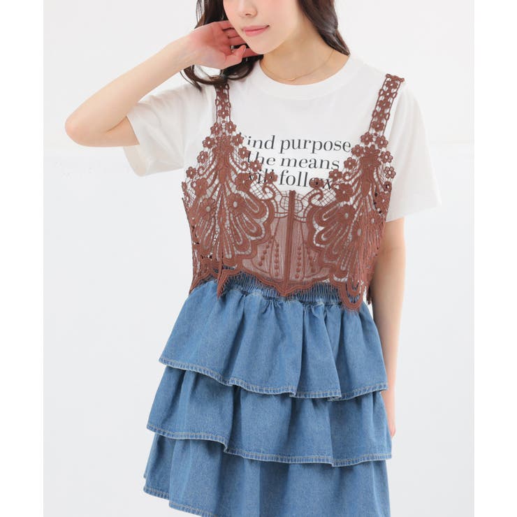 トップス ビスチェ カットソー | Honeys | 詳細画像10 