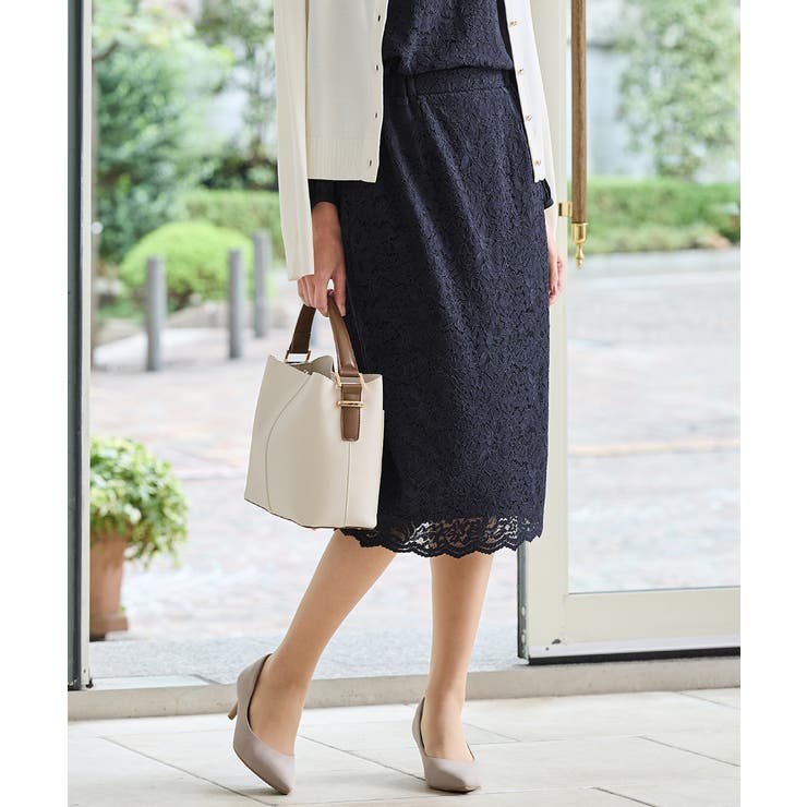 ネイビー | ボトムス スカート タイトスカート | Honeys