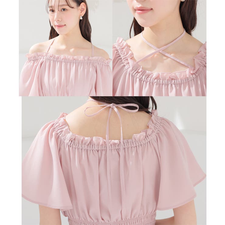 ワンピース 半袖 ロング丈 | Honeys | 詳細画像11 