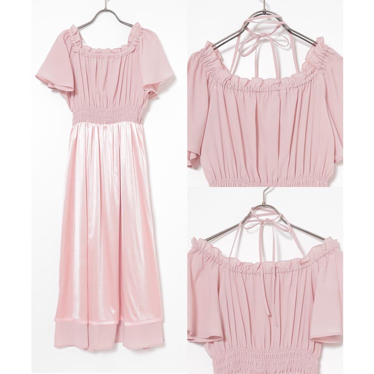 ワンピース 半袖 ロング丈 | Honeys | 詳細画像14 