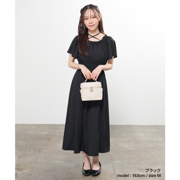 ワンピース 半袖 ロング丈 | Honeys | 詳細画像2 