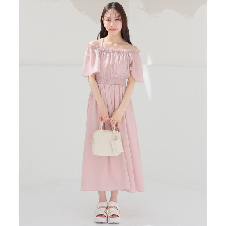 ワンピース 半袖 ロング丈 | Honeys | 詳細画像5 