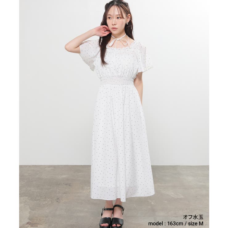 ワンピース 半袖 ロング丈 | Honeys | 詳細画像7 