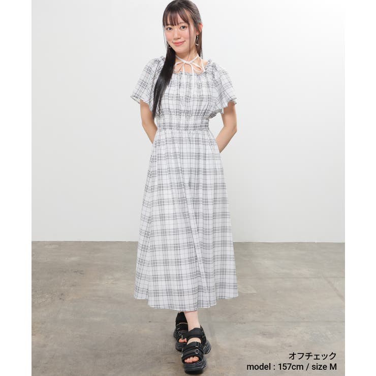 ワンピース 半袖 ロング丈 | Honeys | 詳細画像9 