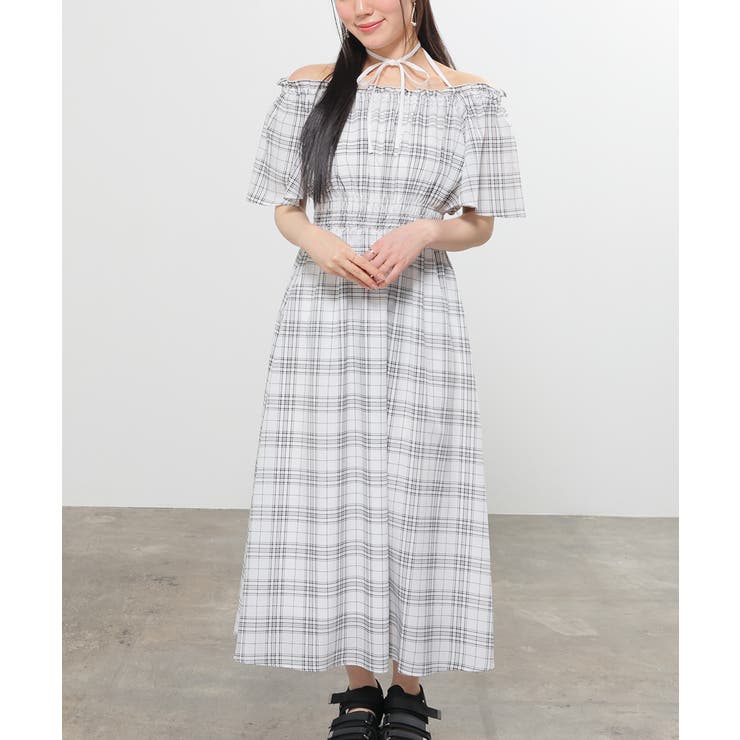オフチェック | ワンピース 半袖 ロング丈 | Honeys