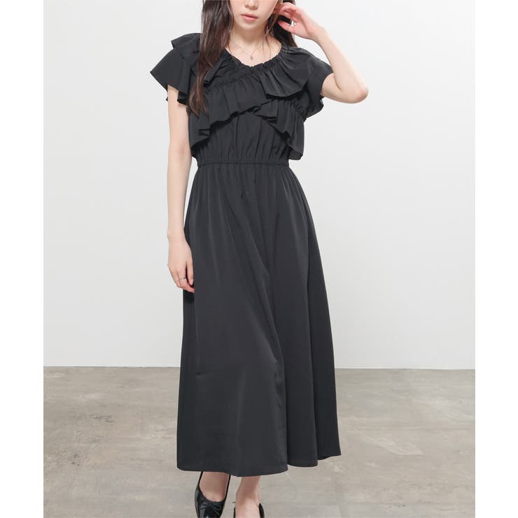 ワンピース 半袖 ロング丈 | Honeys | 詳細画像3 