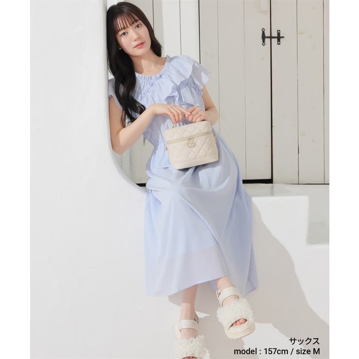 ワンピース 半袖 ロング丈 | Honeys | 詳細画像4 