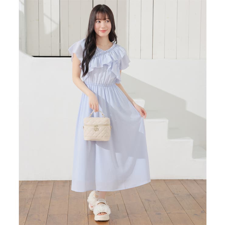 ワンピース 半袖 ロング丈 | Honeys | 詳細画像5 