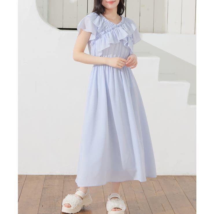 ワンピース 半袖 ロング丈 | Honeys | 詳細画像6 