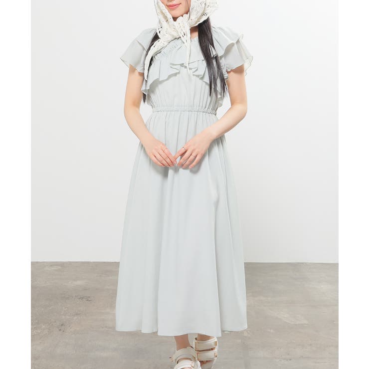 ミント | ワンピース 半袖 ロング丈 | Honeys