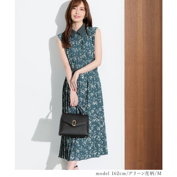 ワンピース ノースリーブ ロング丈 | Honeys | 詳細画像9 