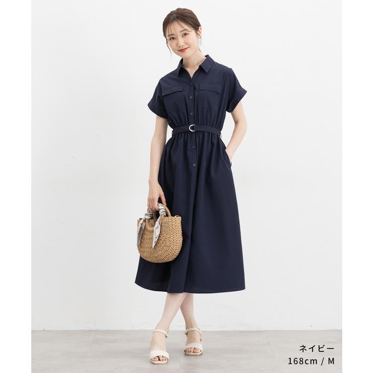 ワンピース 半袖 ロング丈 | Honeys | 詳細画像2 