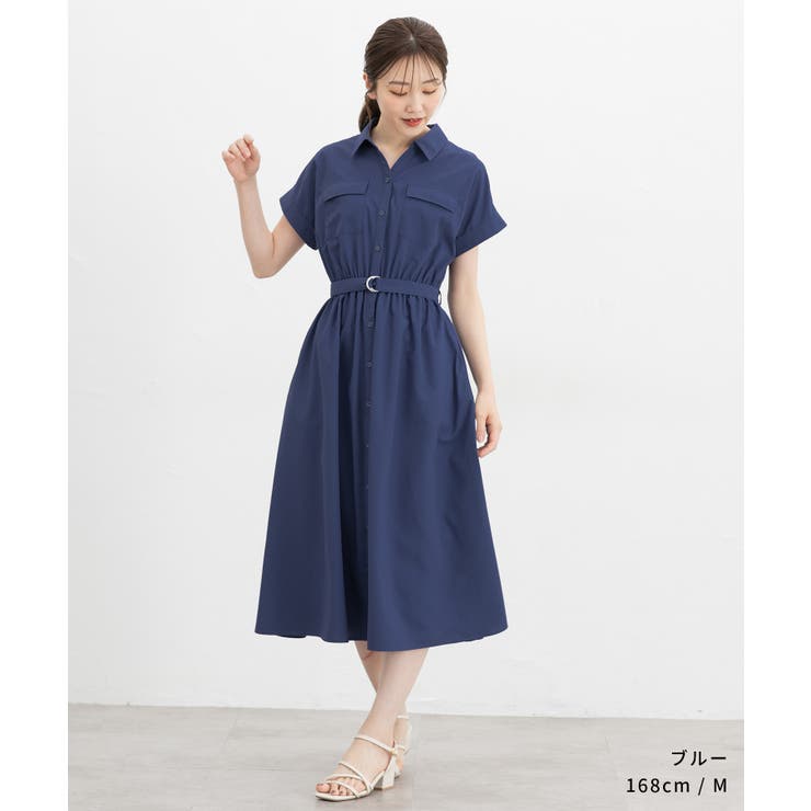 ワンピース 半袖 ロング丈 | Honeys | 詳細画像4 
