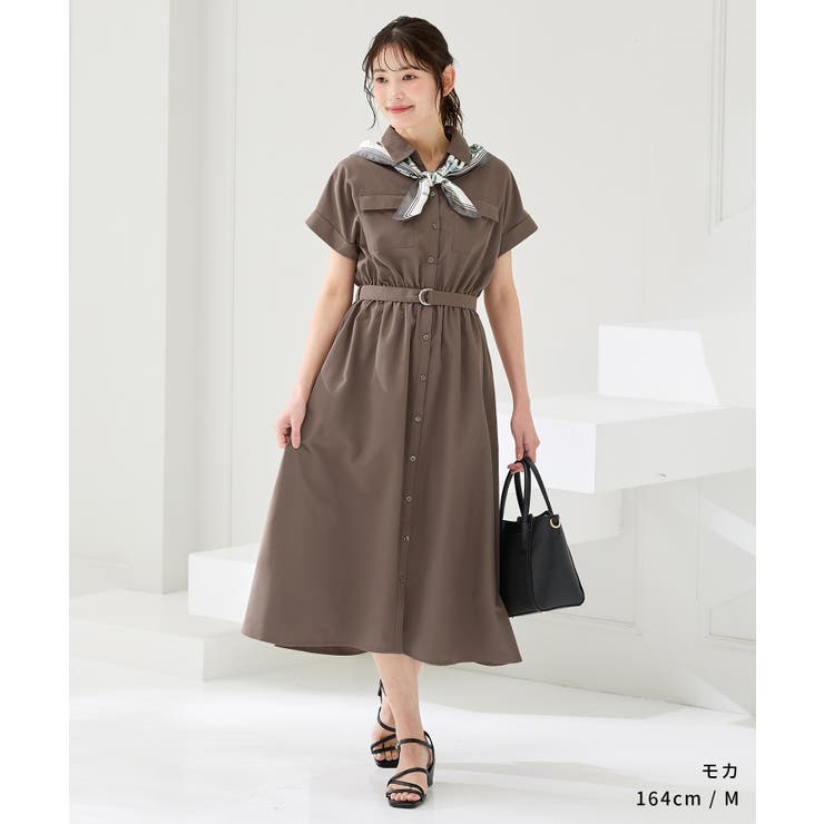 ワンピース 半袖 ロング丈 | Honeys | 詳細画像6 