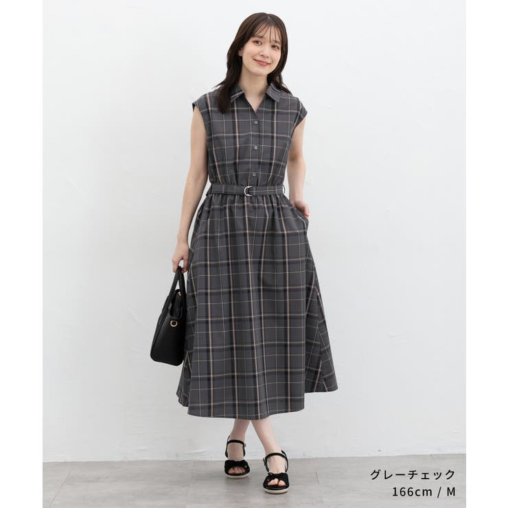 ワンピース ノースリーブ ロング丈 | Honeys | 詳細画像5 