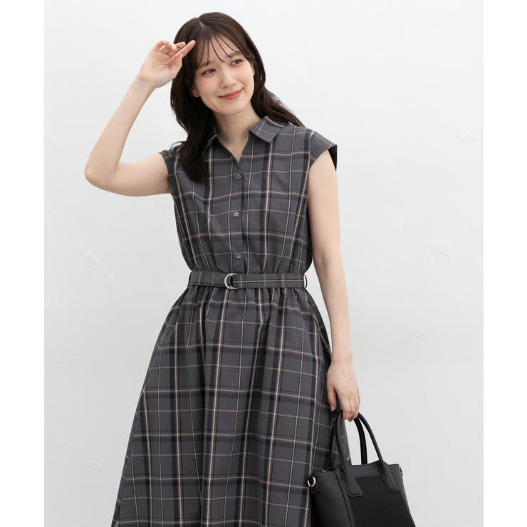 ワンピース ノースリーブ ロング丈 | Honeys | 詳細画像6 