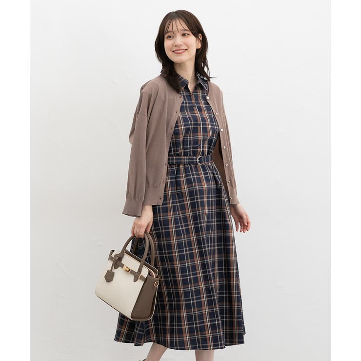 コンチェック | ワンピース ノースリーブ ロング丈 | Honeys