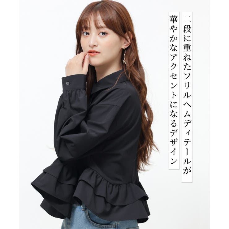 トップス ブラウス 長袖 | Honeys | 詳細画像2 