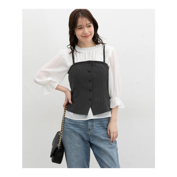 トップス ビスチェ ブラウス | Honeys | 詳細画像15 