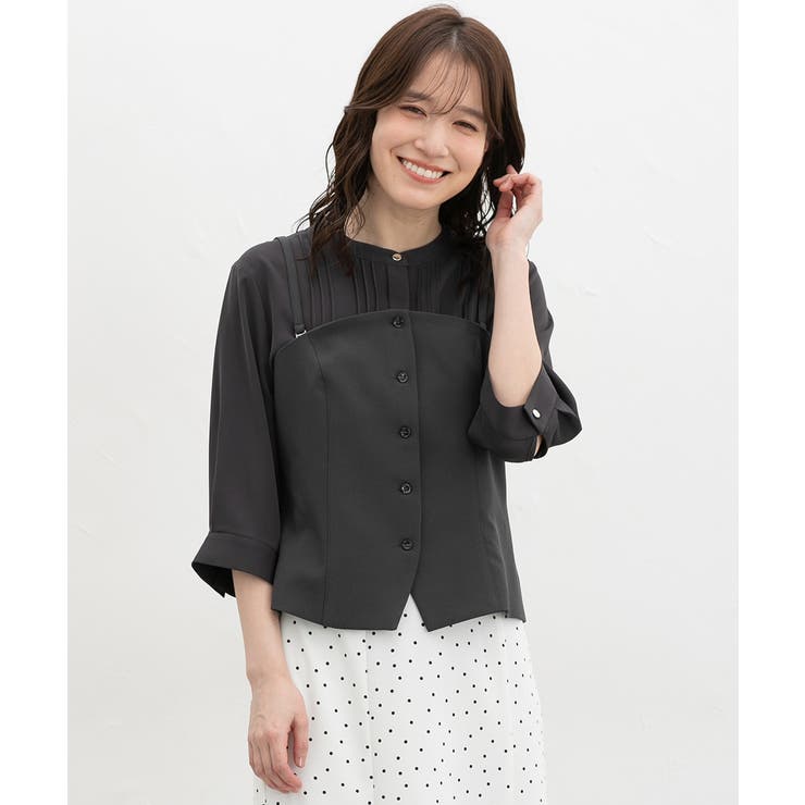 チャコール | トップス ビスチェ ブラウス | Honeys