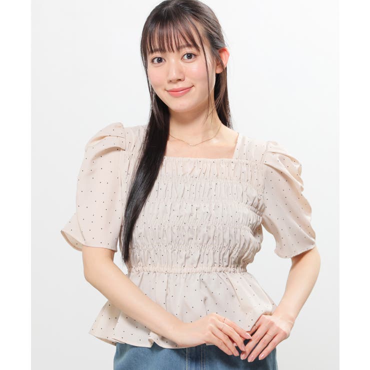 トップス ブラウス 半袖[品番：HNSW0012437]｜Honeys（ハニーズ
