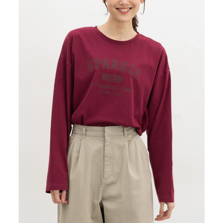 ボルドー | トップス Tシャツ ロンＴ | Honeys