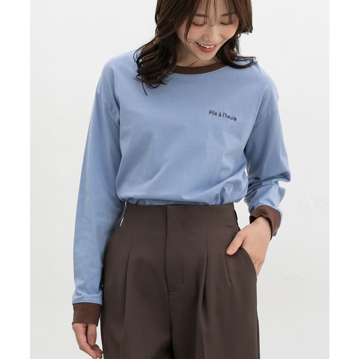 サックス | トップス Tシャツ ロンＴ | Honeys