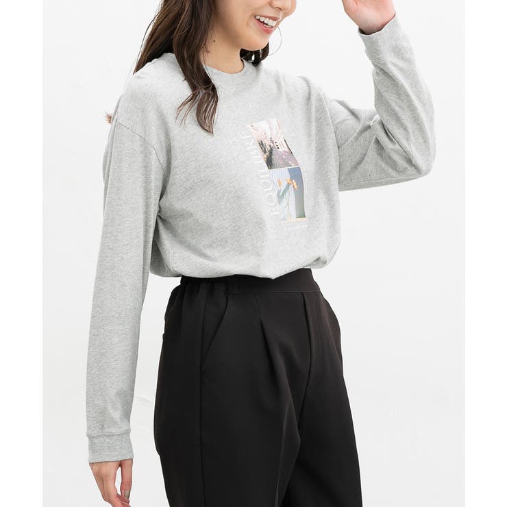 杢グレー | トップス カットソー 長袖 | Honeys