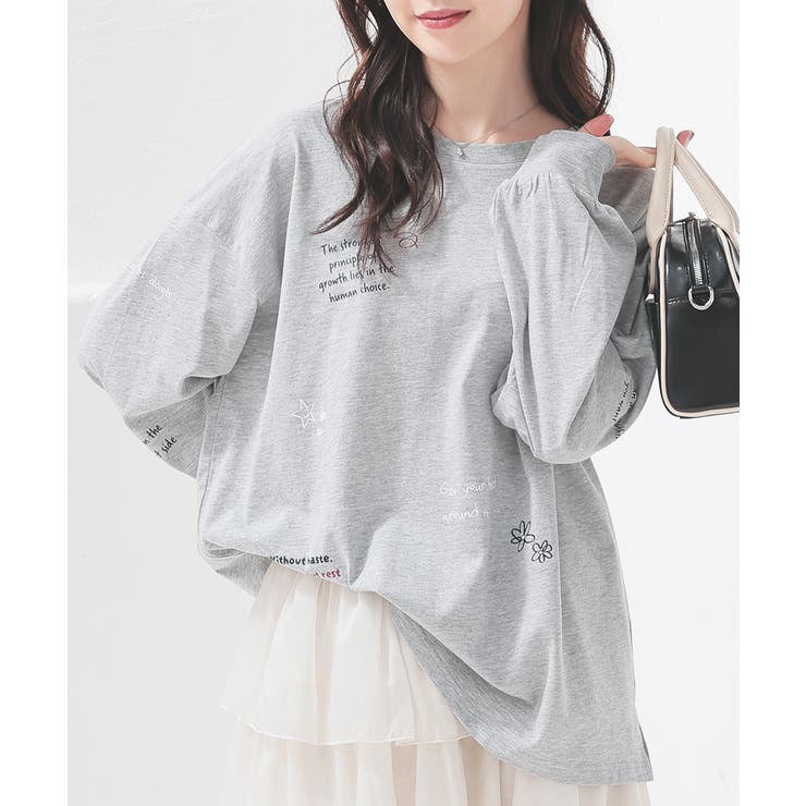 杢グレー | トップス Tシャツ ロンT | Honeys