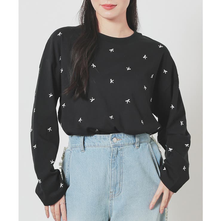 ブラック | トップス Tシャツ ロンＴ | Honeys