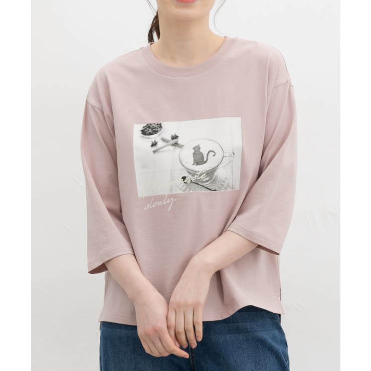 トップス Tシャツ ７分袖Tシャツ | Honeys | 詳細画像10 