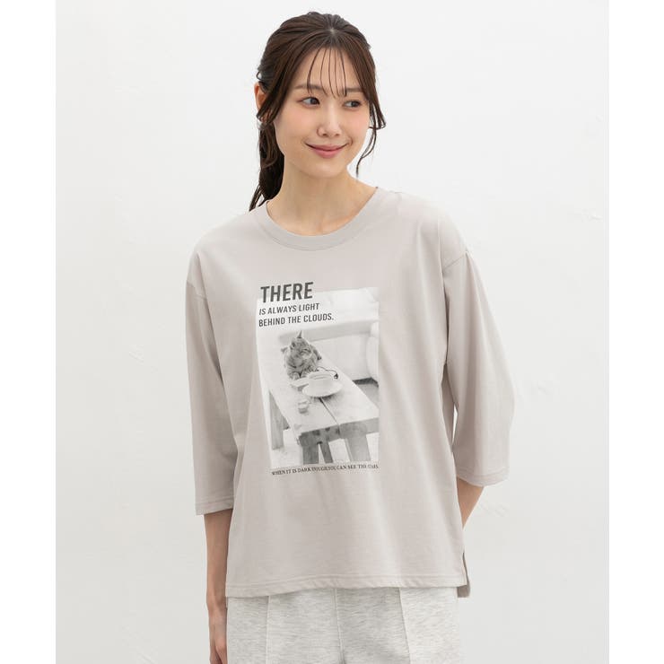トップス Tシャツ ７分袖Tシャツ | Honeys | 詳細画像12 