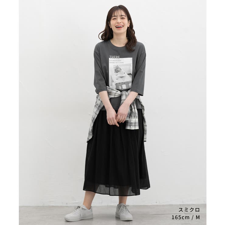 トップス Tシャツ ７分袖Tシャツ | Honeys | 詳細画像5 