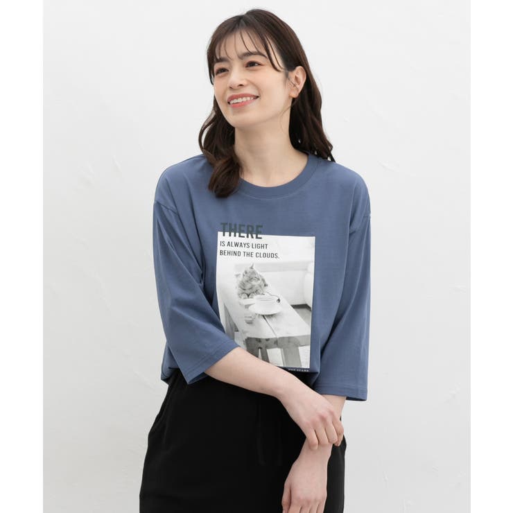 トップス Tシャツ ７分袖Tシャツ | Honeys | 詳細画像8 