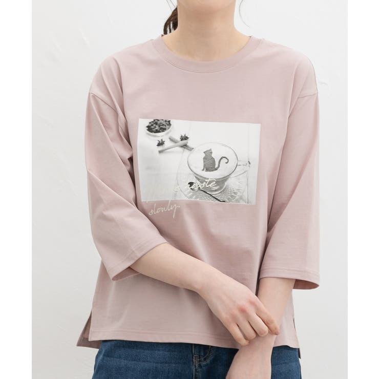 ピンク | トップス Tシャツ ７分袖Tシャツ | Honeys