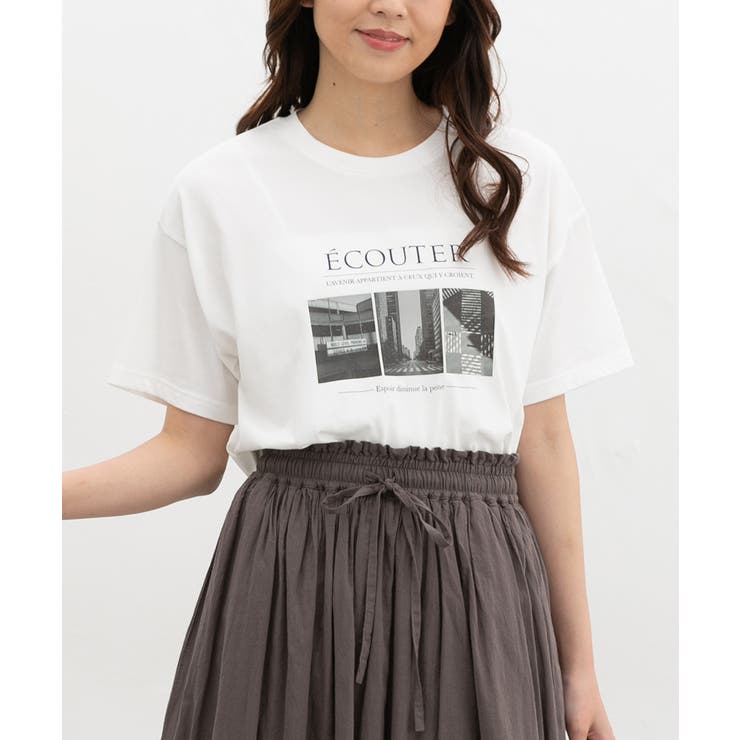 アイボリー×コン | トップス Tシャツ 半袖Tシャツ | Honeys
