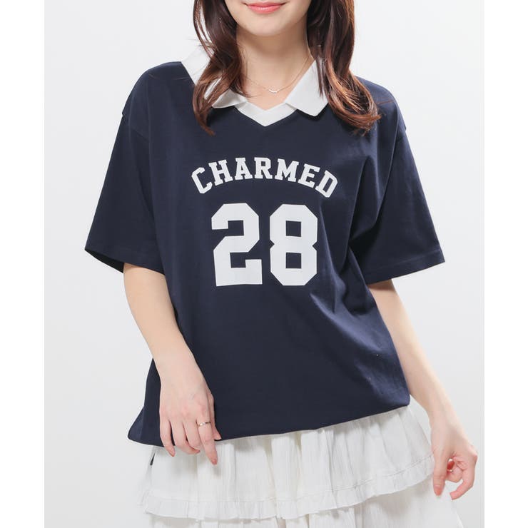 ネイビー | トップス Tシャツ 半袖Tシャツ | Honeys