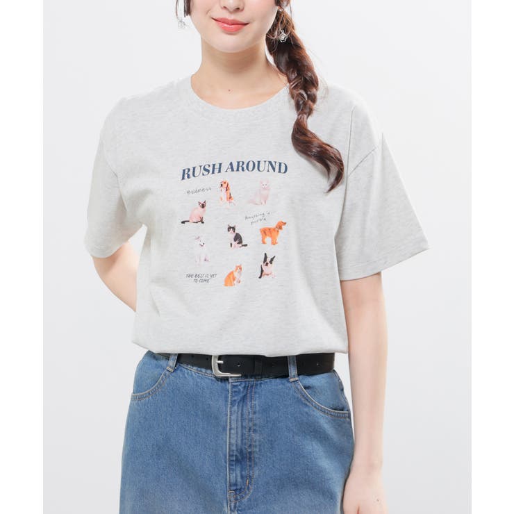 トップス Tシャツ 半袖Tシャツ | Honeys | 詳細画像11 