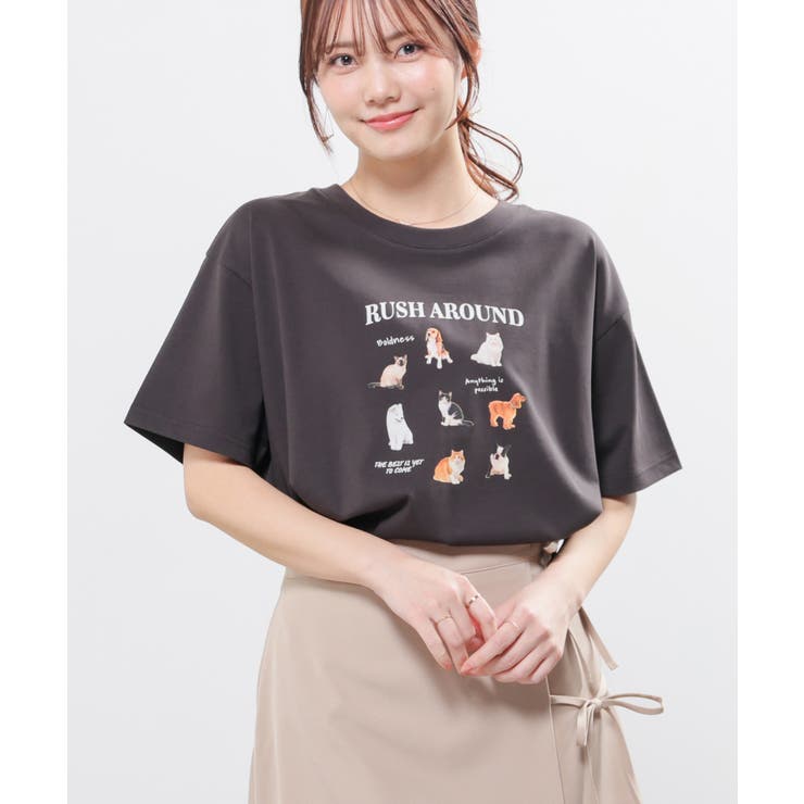 トップス Tシャツ 半袖Tシャツ | Honeys | 詳細画像6 