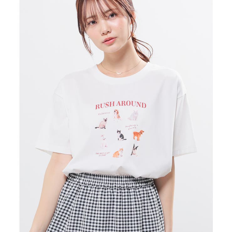 ホワイト | トップス Tシャツ 半袖Tシャツ | Honeys