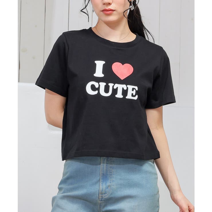 ブラック | トップス Tシャツ 半袖Tシャツ | Honeys