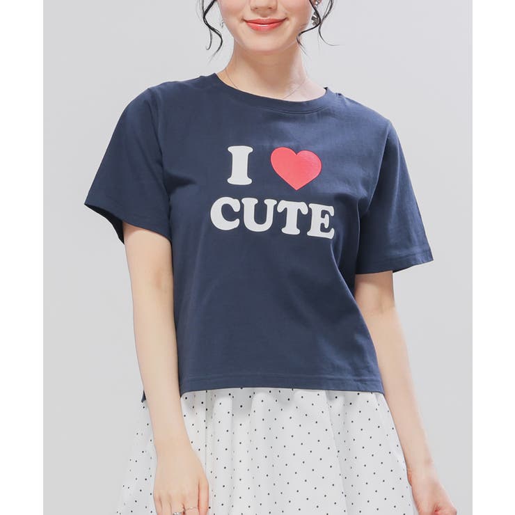 ネイビー | トップス Tシャツ 半袖Tシャツ | Honeys
