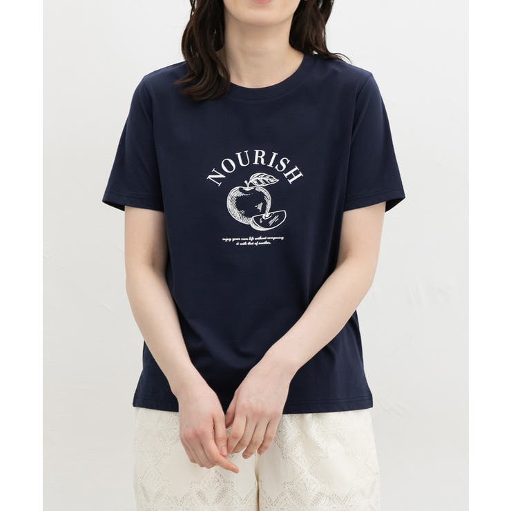 ネイビー | トップス Tシャツ 半袖Tシャツ | Honeys