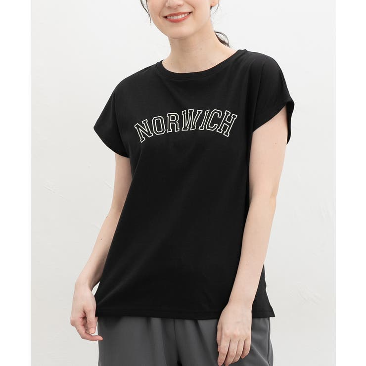 ブラック | トップス カットソー 半袖 | Honeys