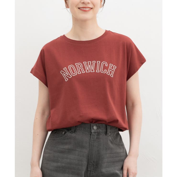 ダークレッド | トップス カットソー 半袖 | Honeys