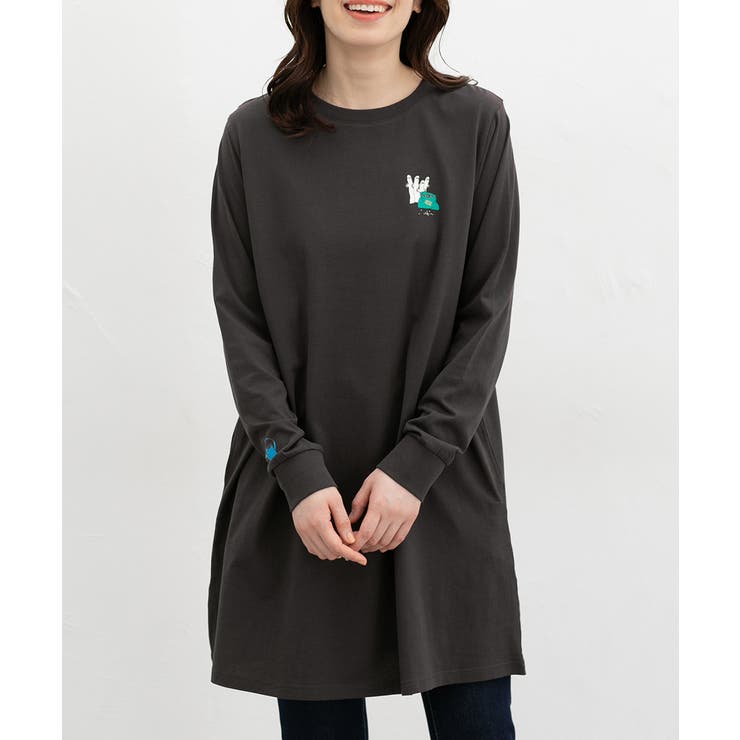 スミクロ | ワンピース 長袖 ひざ丈 | Honeys